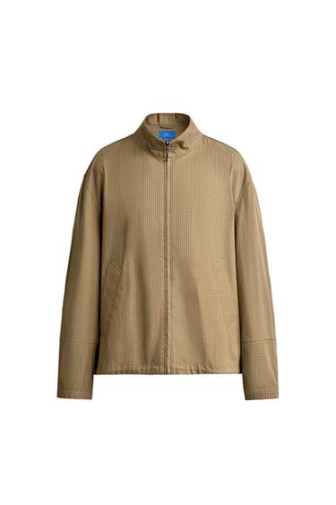 Zara AARON LEVINE X ZARA PLAID JACKET - taupe brown