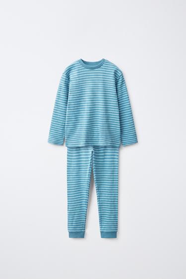 1.5-6 YEARS / STRIPED PRINT PYJAMAS - Blue by Zara