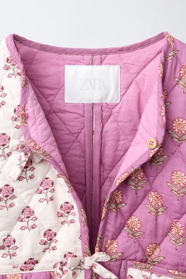 PATCHWORK PUFFER JACKET - Dark pink by Zara - Image 2