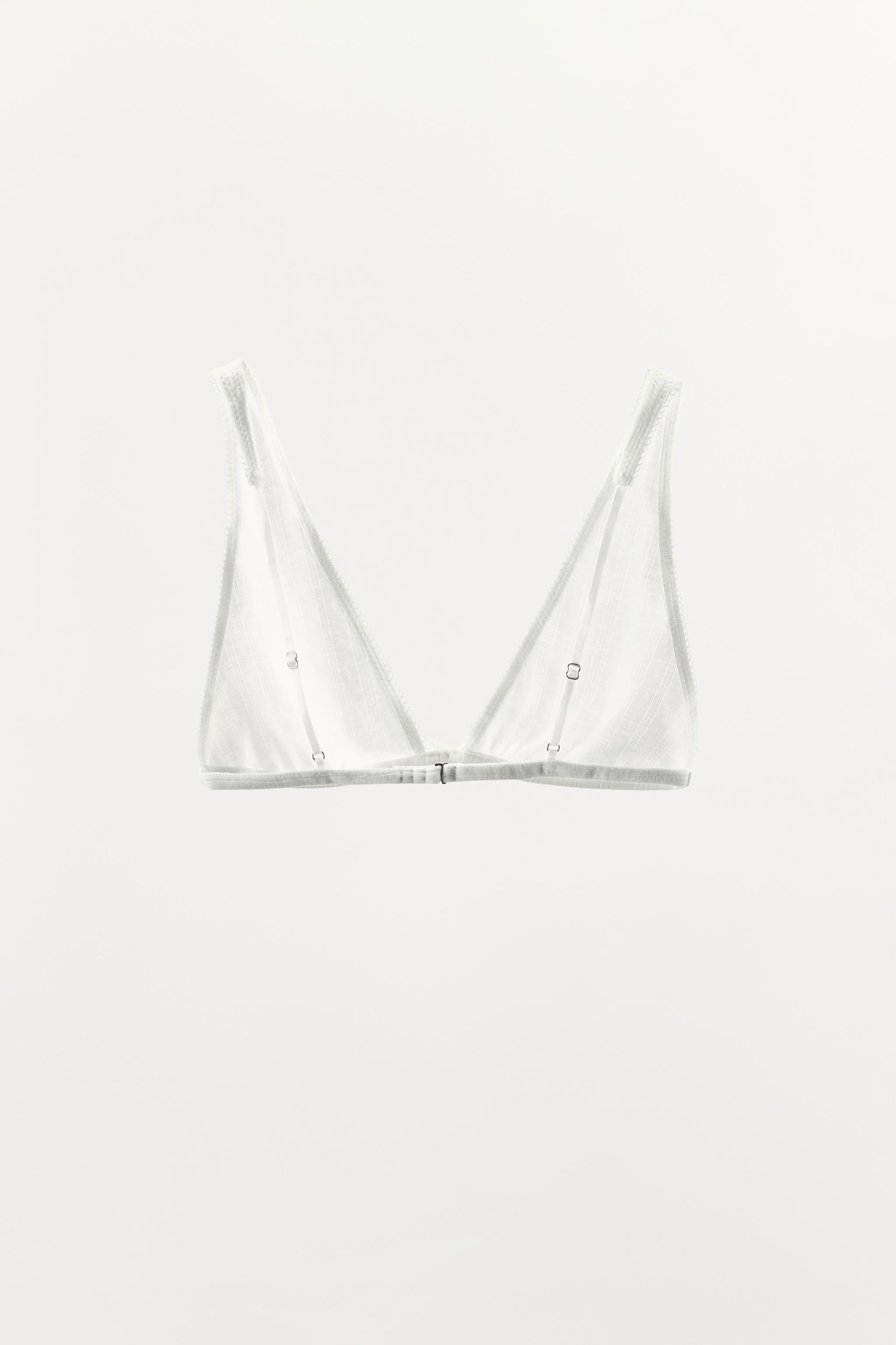 POINTELLE TRIANGLE BRA