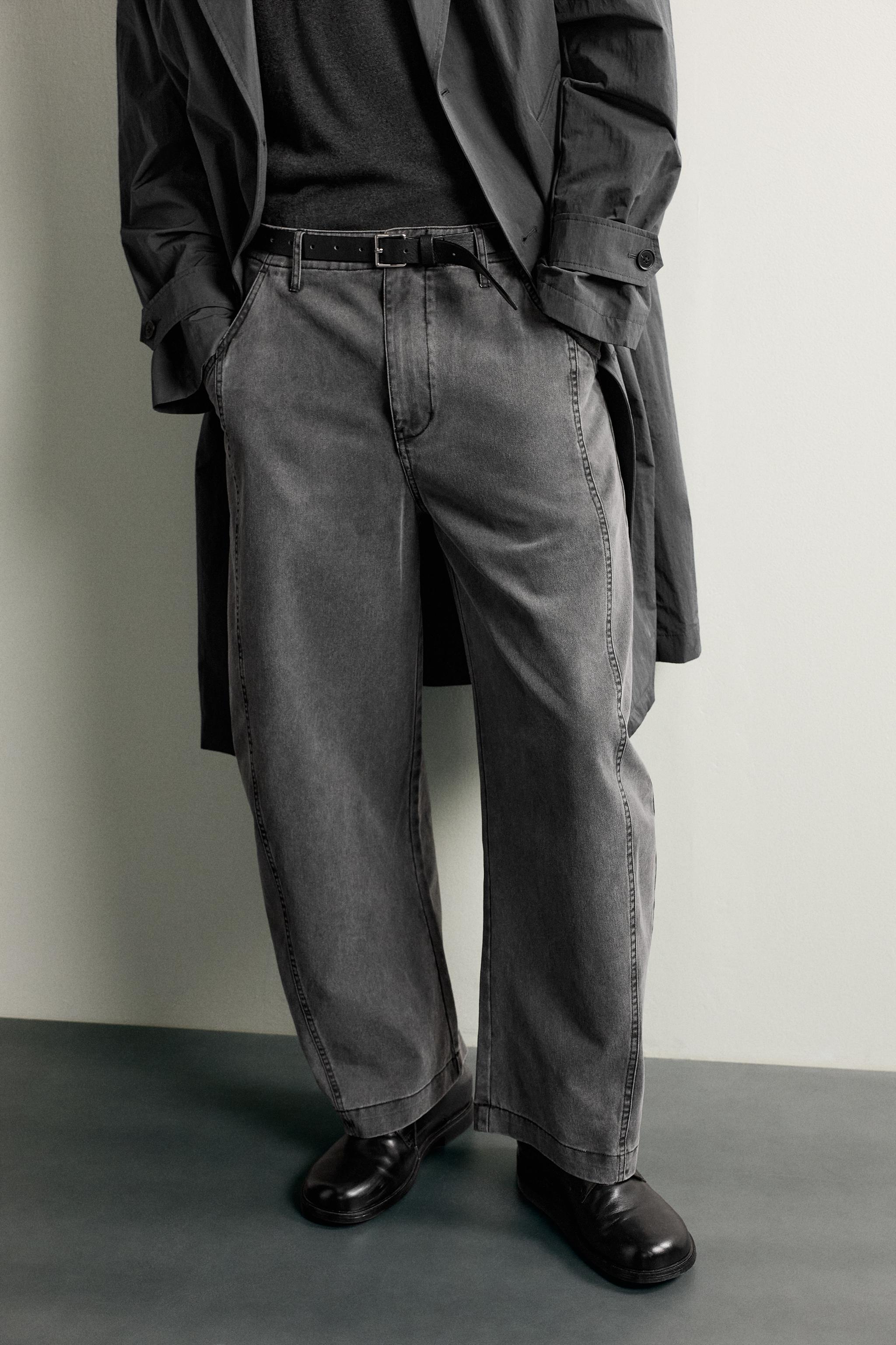SEAMED BALLOON FIT PANTS