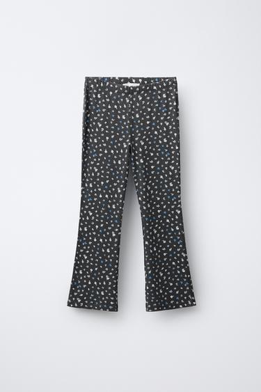 AGES 6-14 / TEXT AND FLORAL PYJAMAS - Anthracite grey by Zara - Image 3