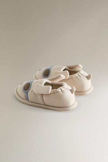 CHILDREN'S DOG SLIPPERS - Light beige by Zara - Image 3