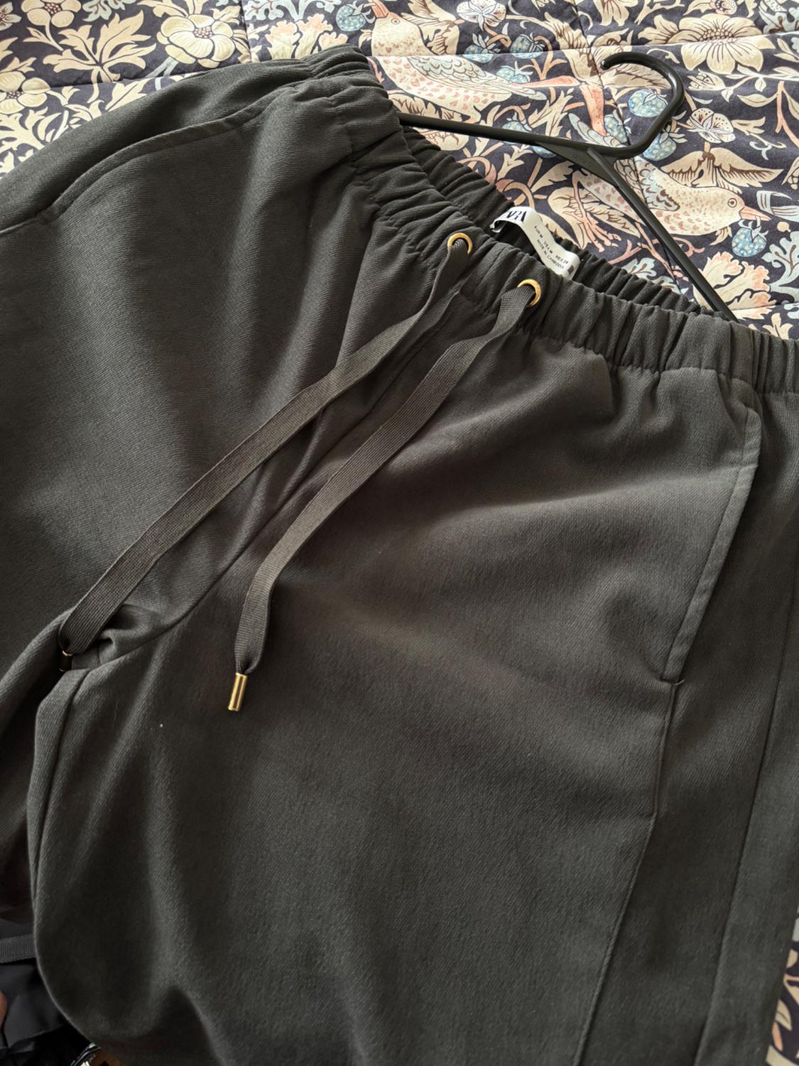 TEXTURED WIDE LEG PANTS - Image 5