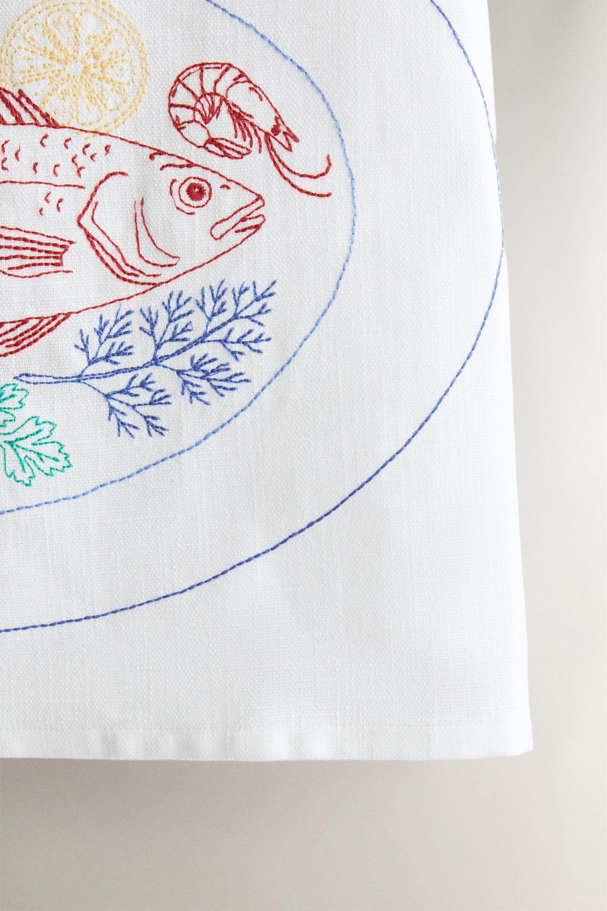 Женские топы Zara FISH COTTON APRON — фото 3