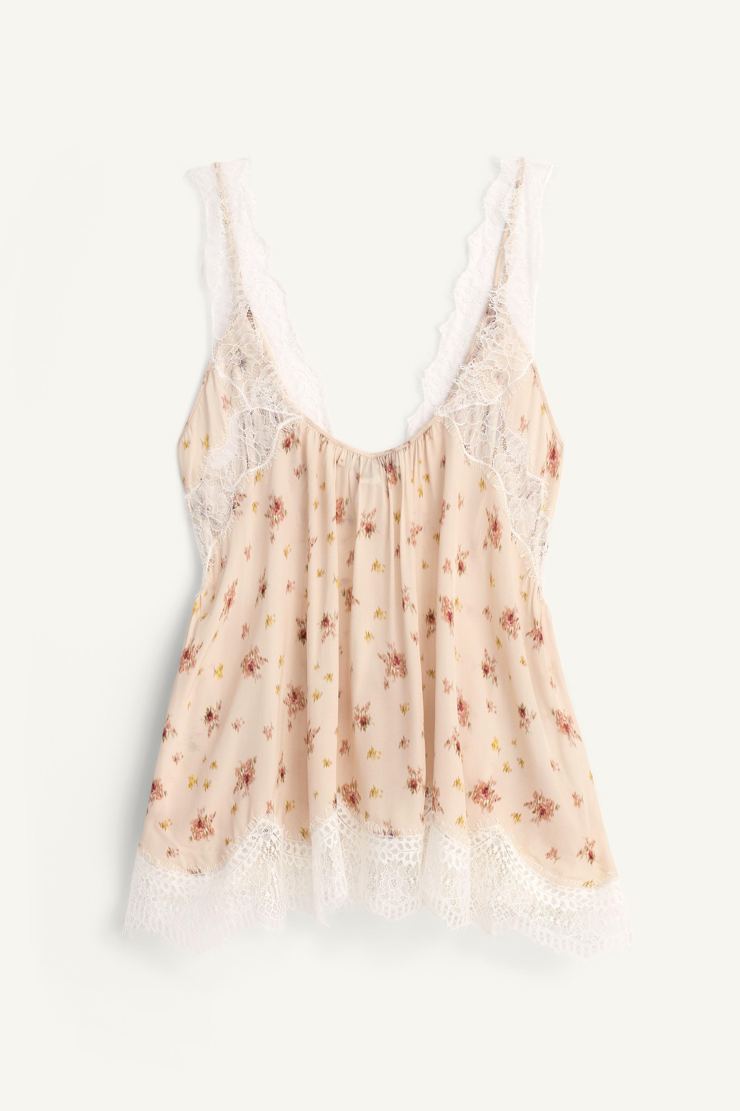 TOP IMPRIMÉ DENTELLE ÉDITION LIMITÉE