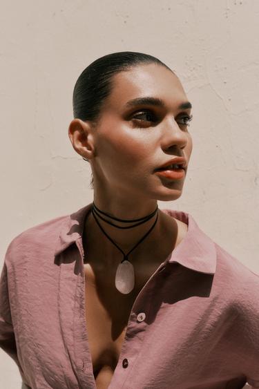 SOFT FLOWING SHIRT - MARSALA by Zara - Image 3