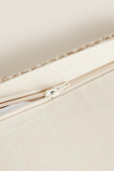 PLAITED CUSHION COVER - Light beige by Zara - Image 5