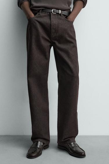 JEAN FLARE FIT - Marron foncé de Zara - Image 4