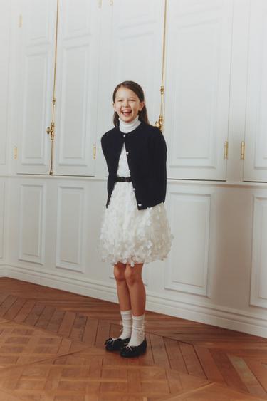 HEART BUTTON CARDIGAN - Navy blue by Zara