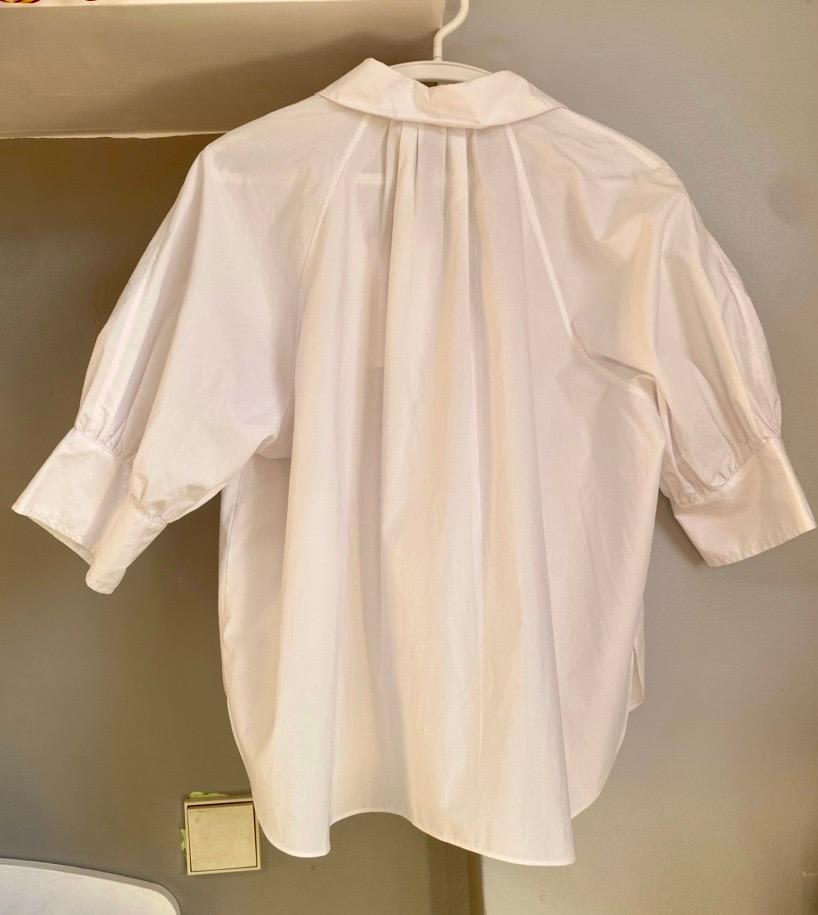 PLEATED PUFFED SLEEVE SHIRT ZW COLLECTION - Image 5