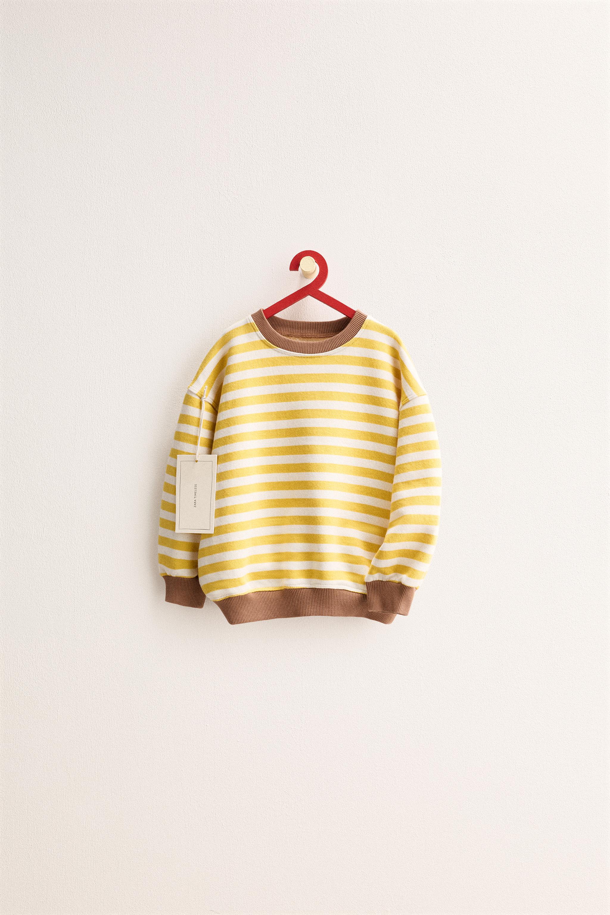 ZARA TIMELESS - SWEATSHIRT À RAYURES EN CONTRASTE