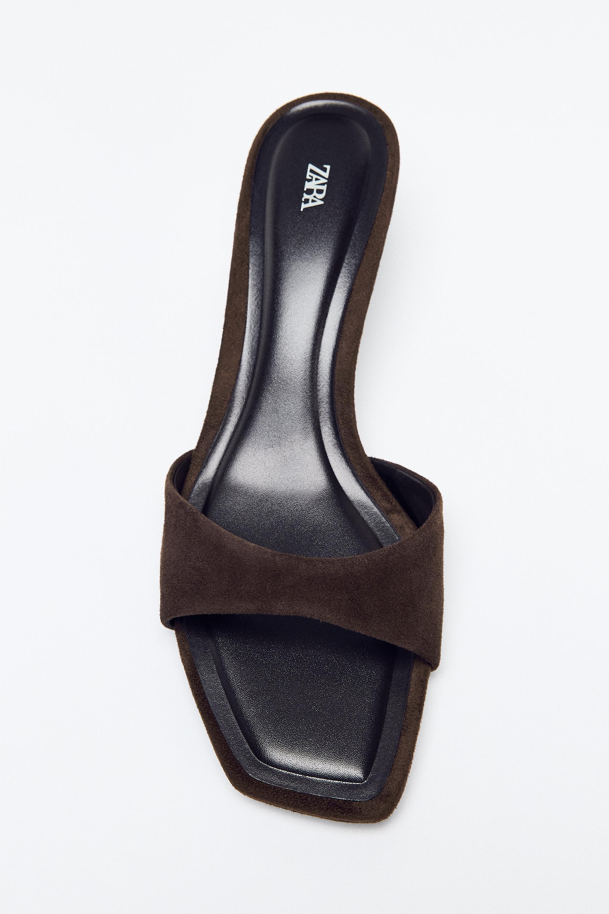SUEDE HEEL SANDALS