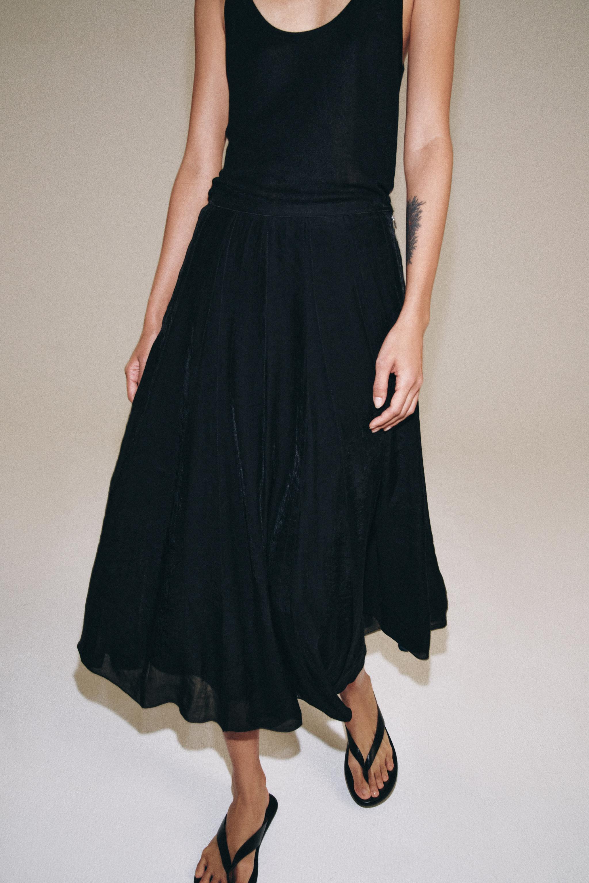 FLOWY COMBINATION SKIRT ZW COLLECTION