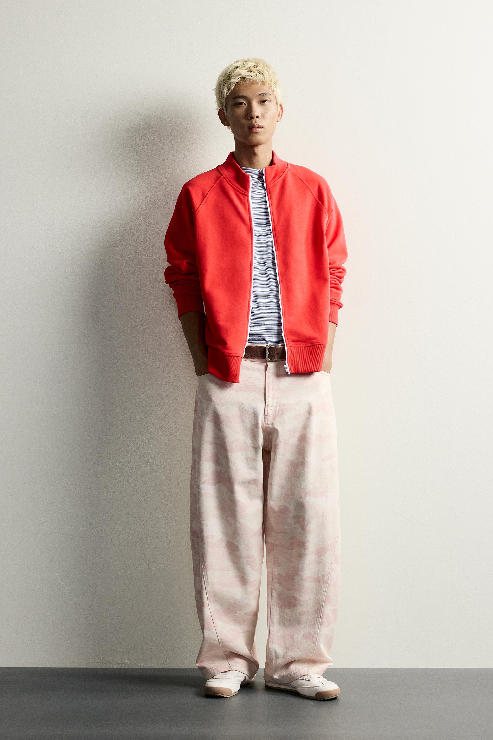 Мужские брюки Zara ABSTRACT PRINT BALLOON FIT PANTS