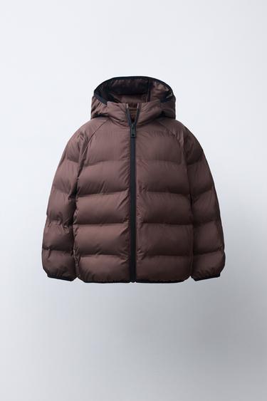 Zara ULTRALIGHT WATER REPELLENT JACKET - Chocolate