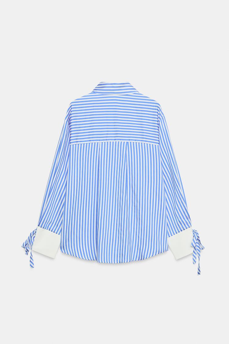 Camisa de rayas con moños 5
