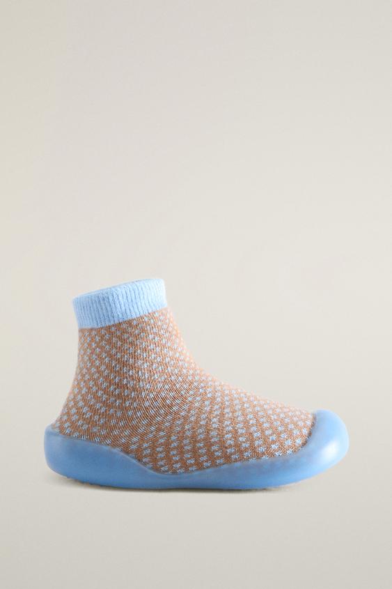 KINDER-SOCKEN MIT ANTI-RUTSCH-SOHLE - Blau von Zara - Bild 0