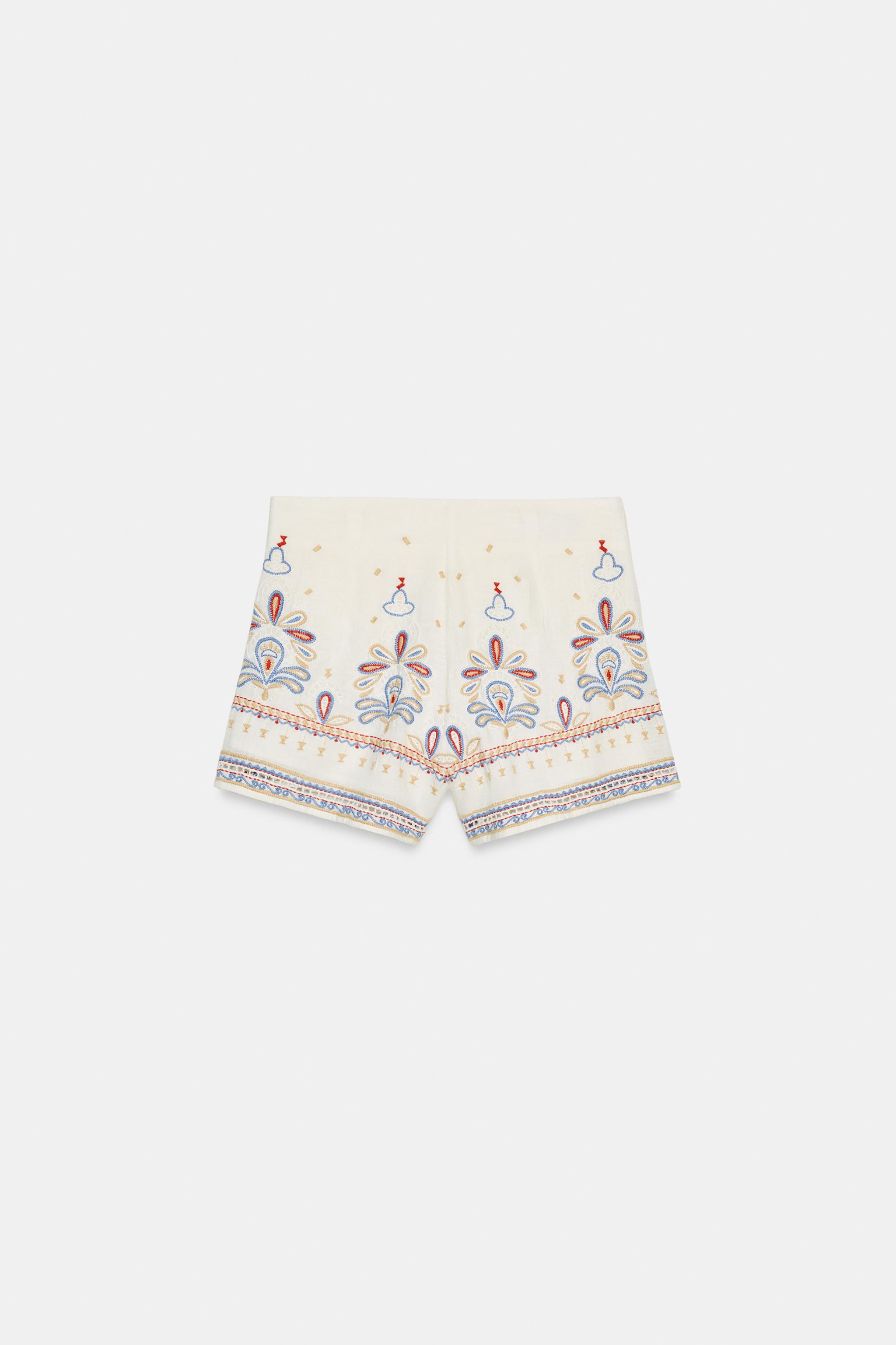 EMBROIDERED SHORTS