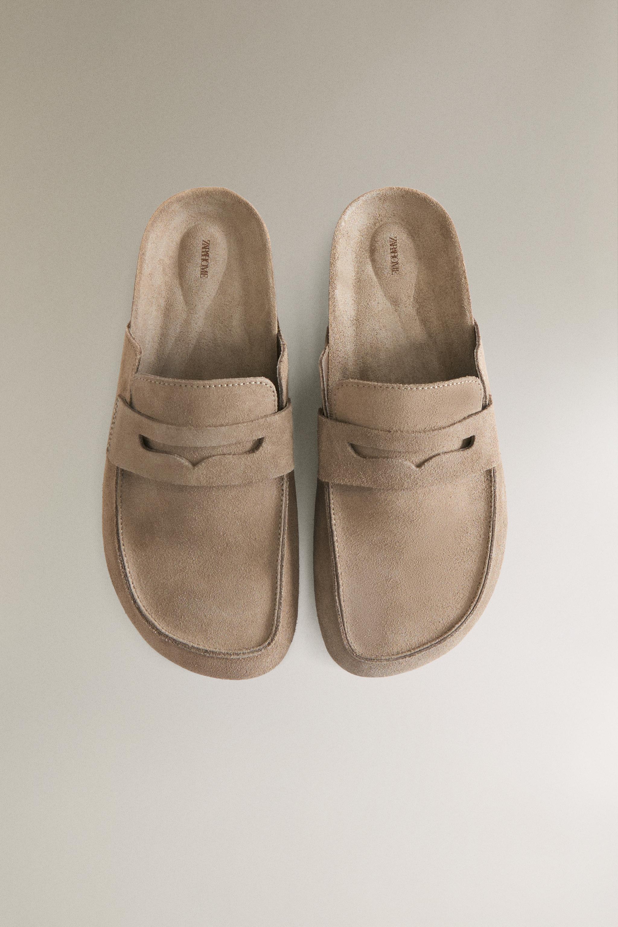 MULE CLOG SLIPPERS LEATHER EYE MASK