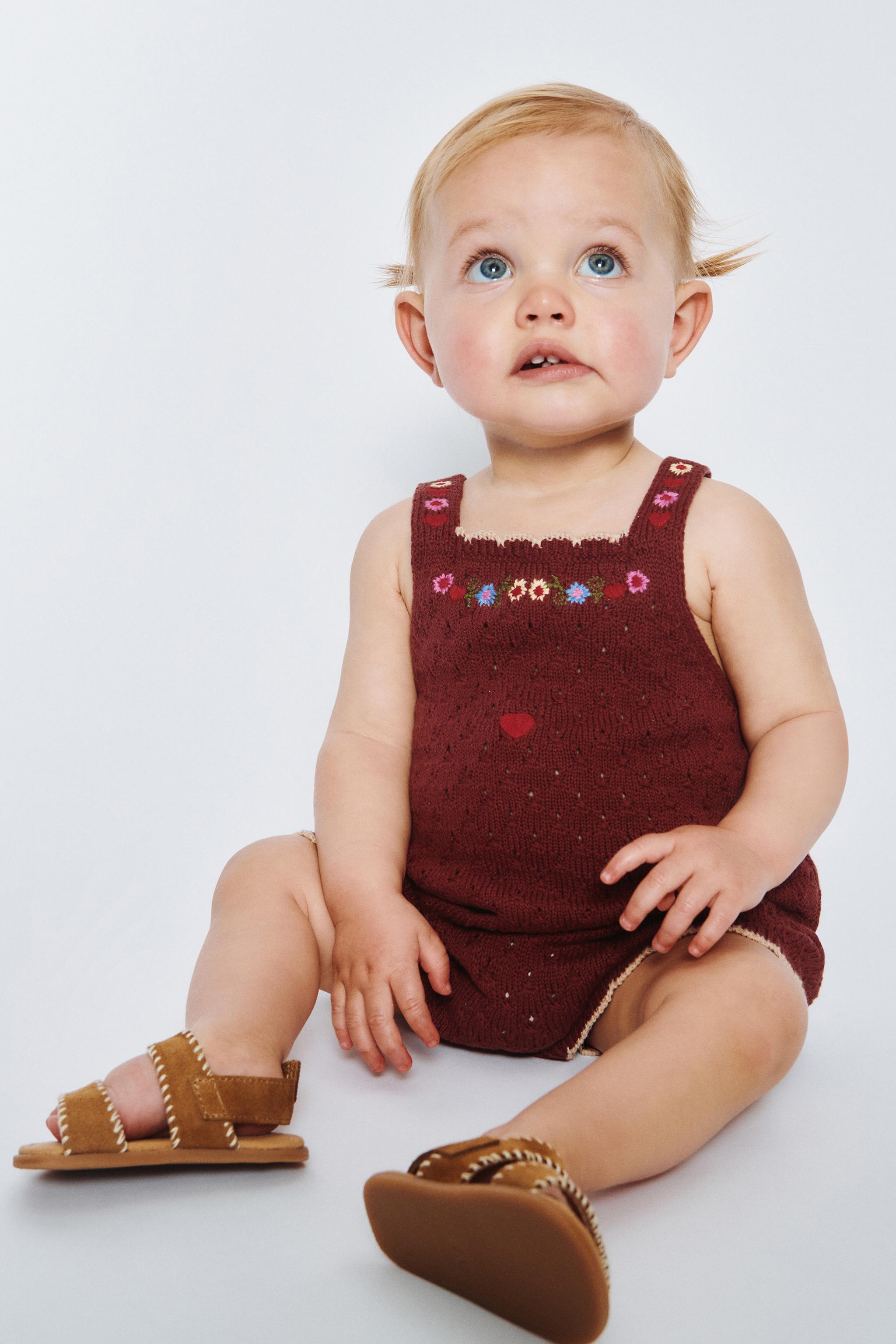 SISSEL EDELBO X ZARA KIDS EMBROIDERED KNIT ROMPER