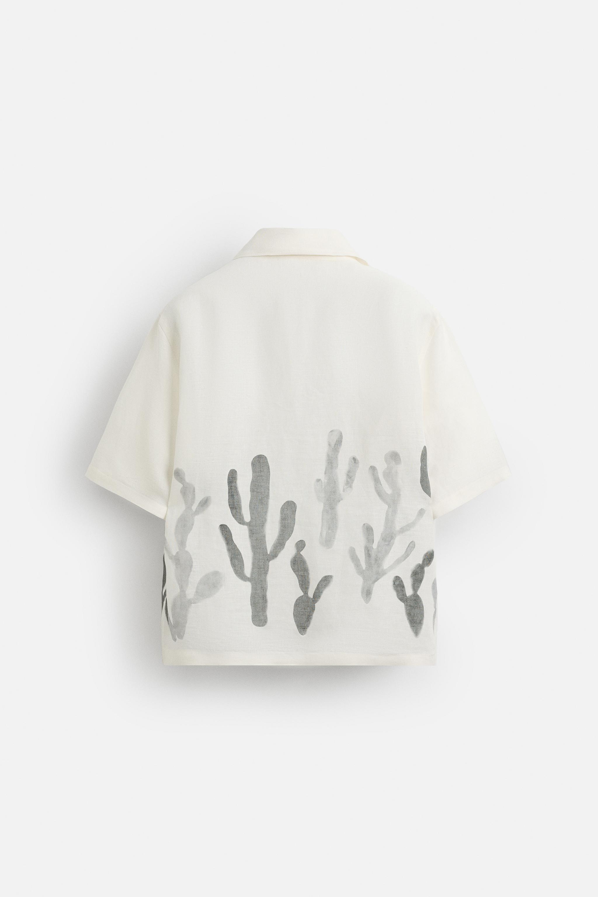 LINEN - VISCOSE CACTUS SHIRT