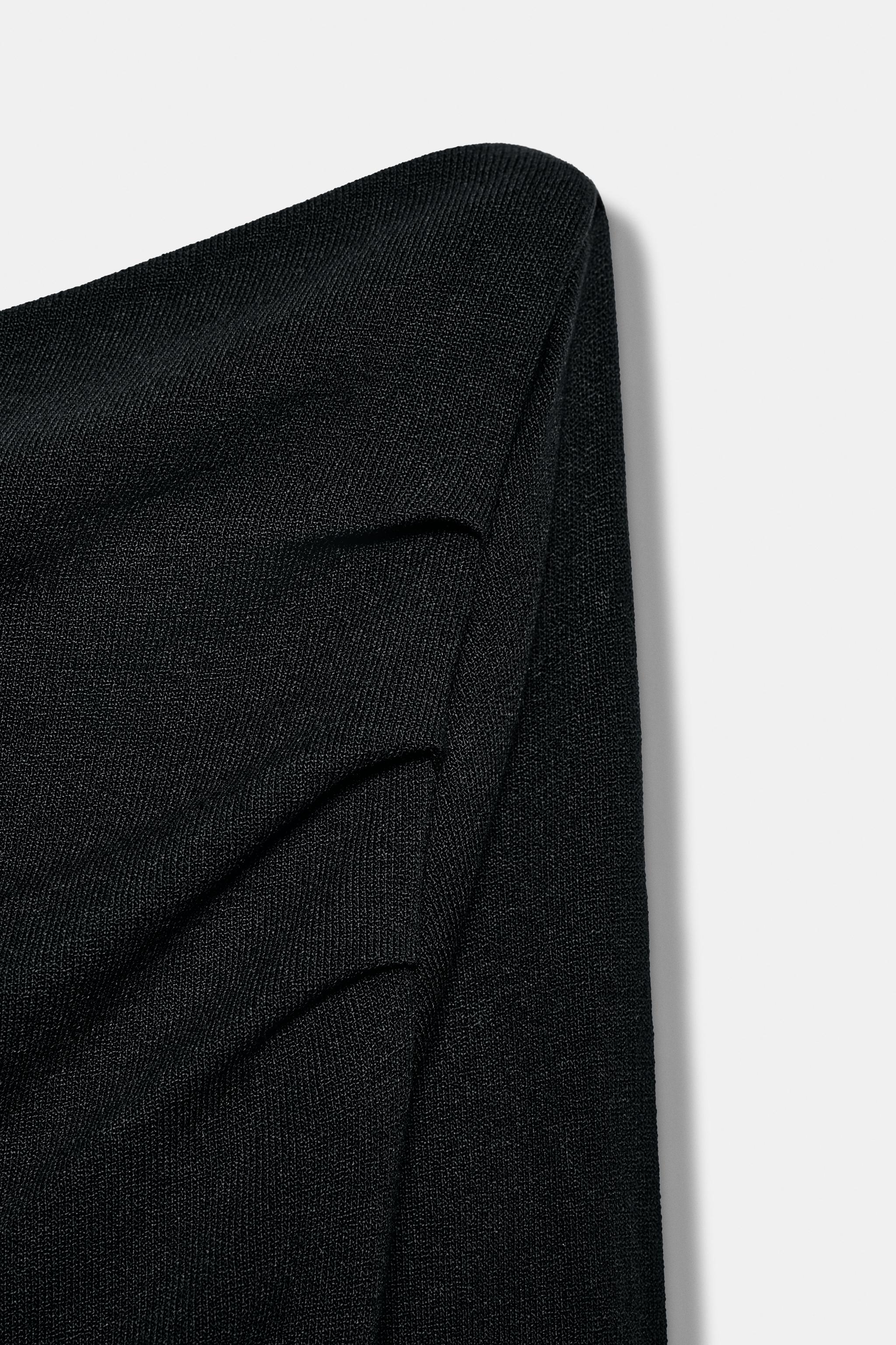 ASYMMETRICAL DRAPED TOP