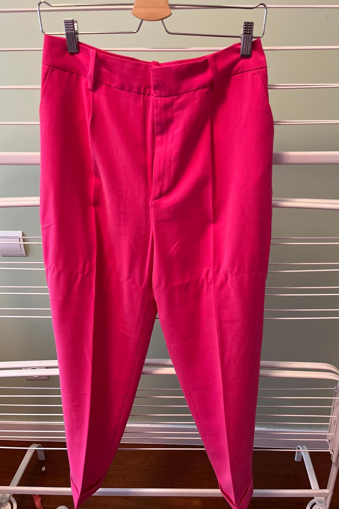 DARTED STRAIGHT FIT TROUSERS