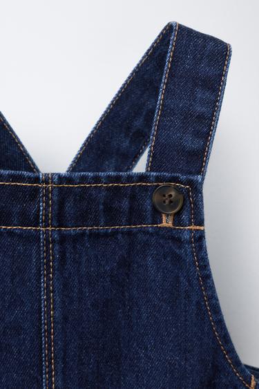 CONTRAST RICKRACK DENIM PINAFORE DRESS - Blue by Zara - Image 2