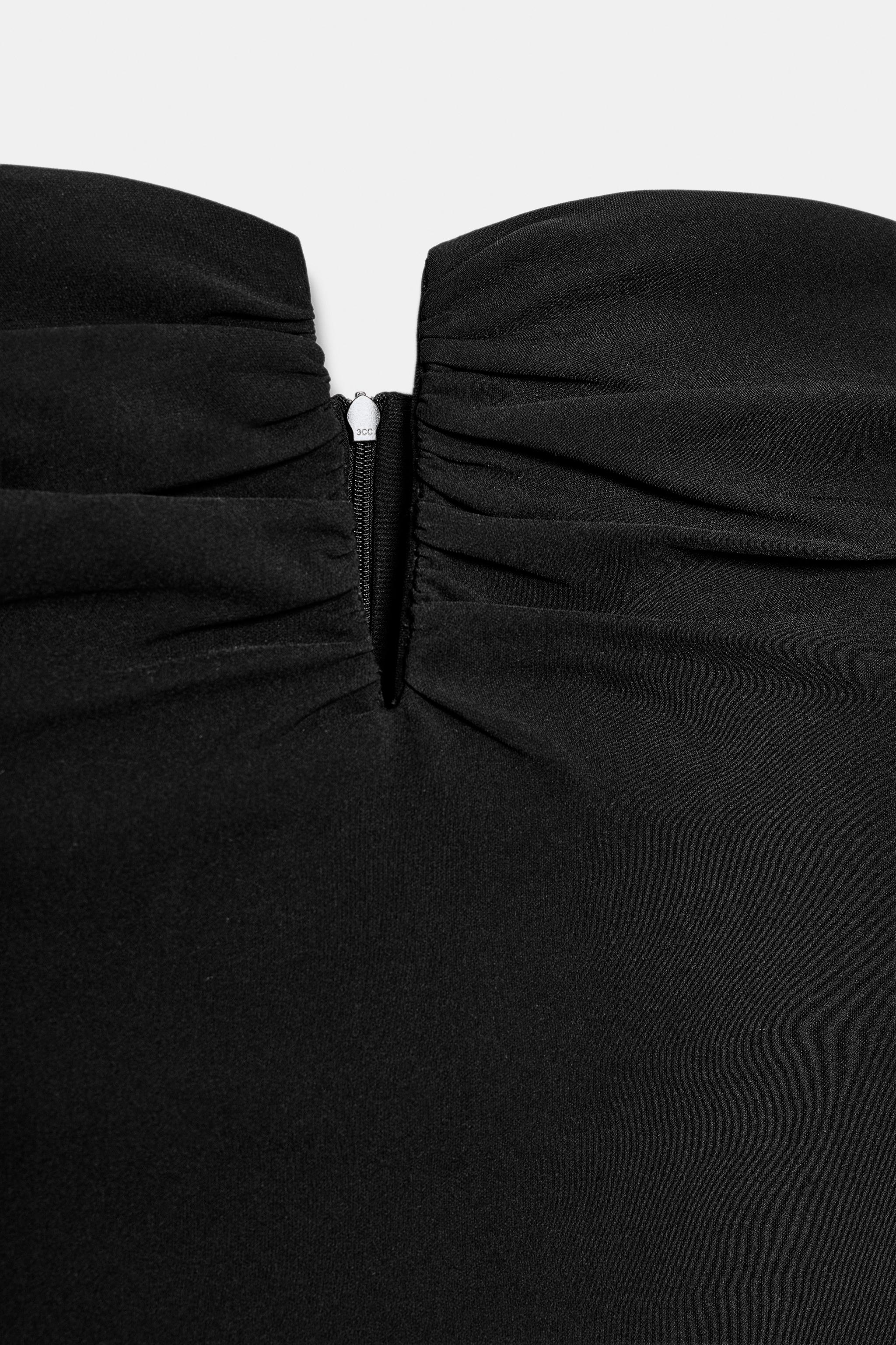 Женские платья Zara RUCHED CUTOUT MIDI DRESS — фото 9