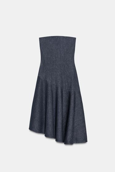 TRF ASYMMETRIC DENIM DRESS - Dark indigo by Zara - Image 5