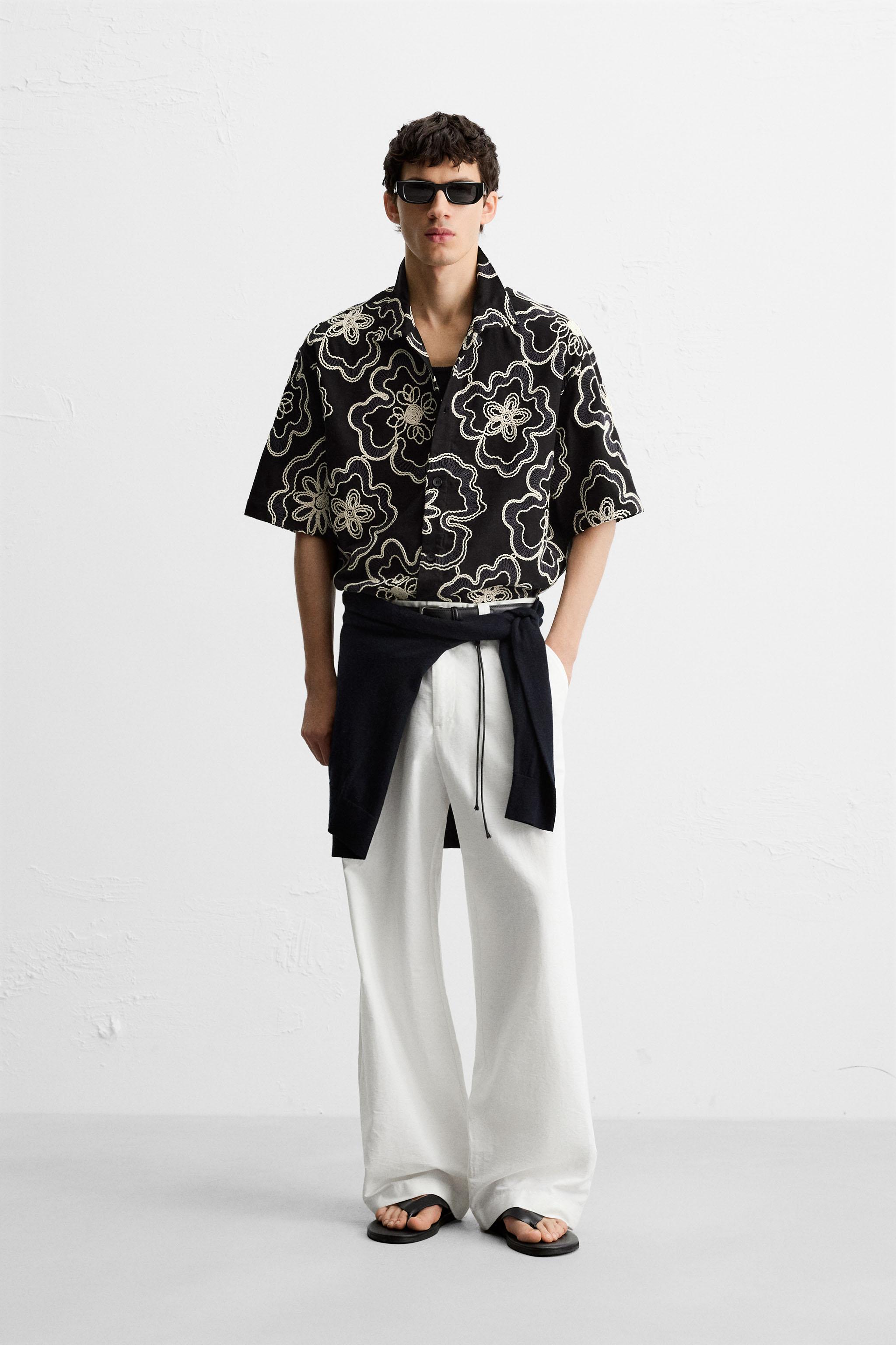 ZARA フラワー柄シャツ 4712/622 フラワー柄シャツ - レッド | ZARA Japan / 日本