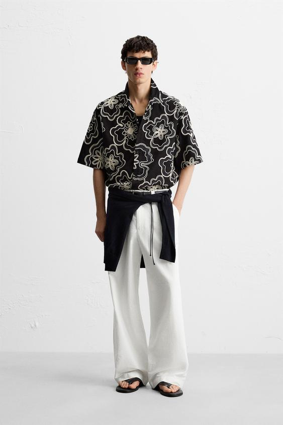 RAISED EMBROIDERY SHIRT