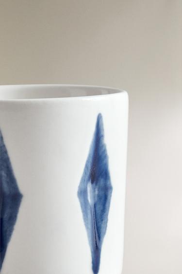 VERRE CÉRAMIQUE LOSANGES X FANGLU LIN - Blanc de Zara - Image 4
