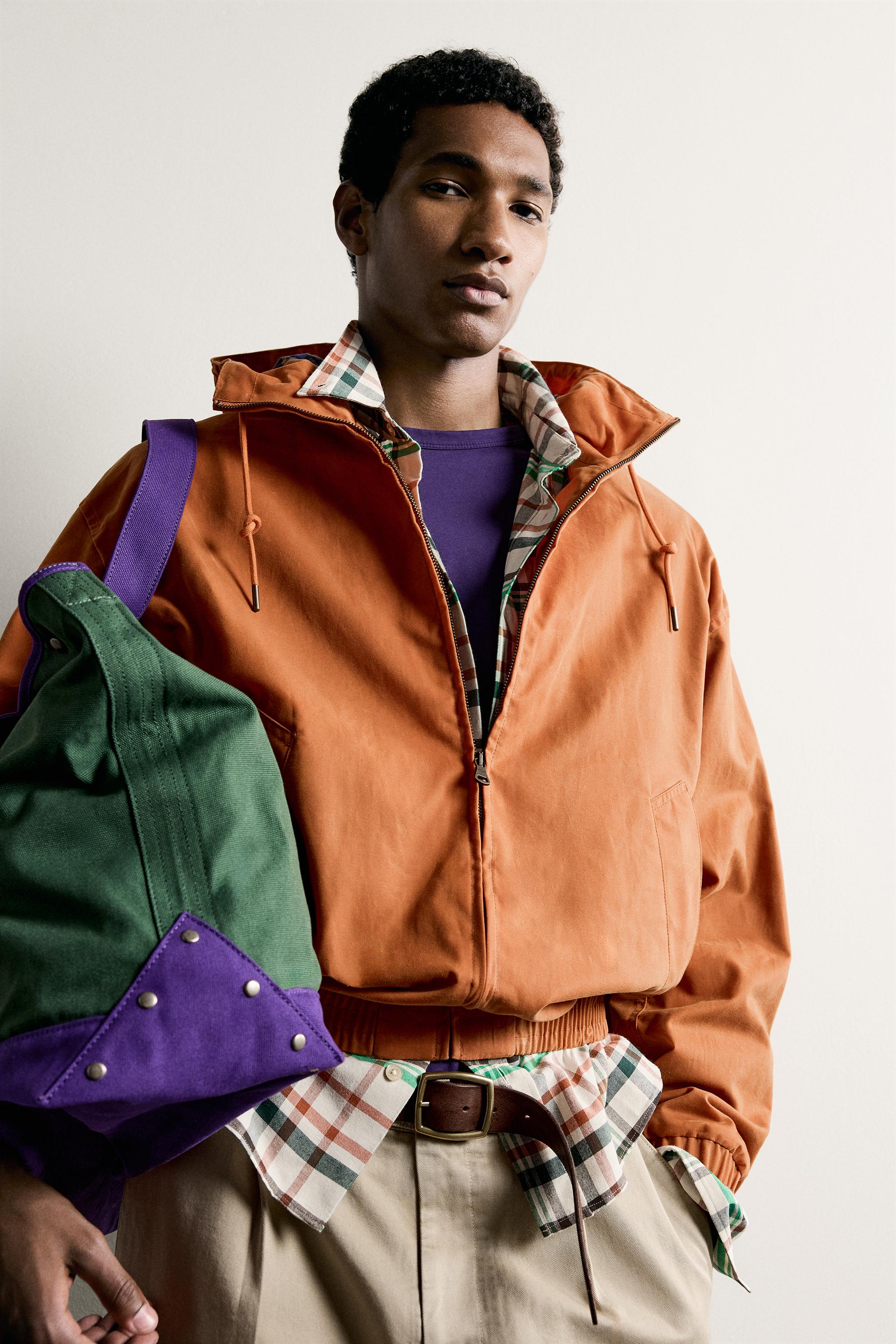 WAXED-EFFECT RELAXED FIT JACKET