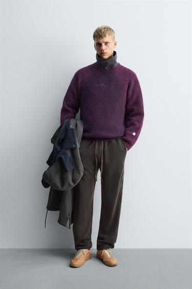 JUMPER LOGOS SPRAY X SR_A - Purple by Zara