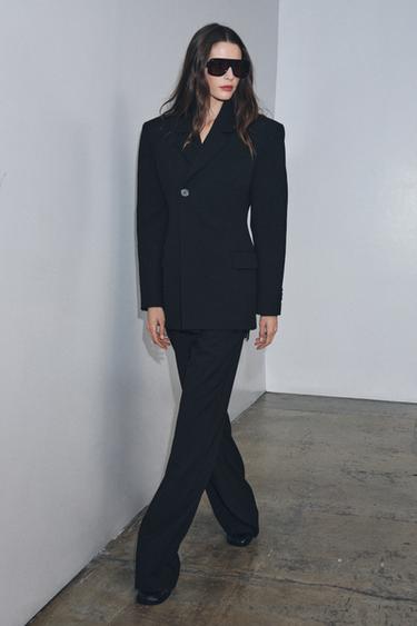 ZW COLLECTION STRAIGHT-LEG TROUSERS - Black by Zara - Image 3