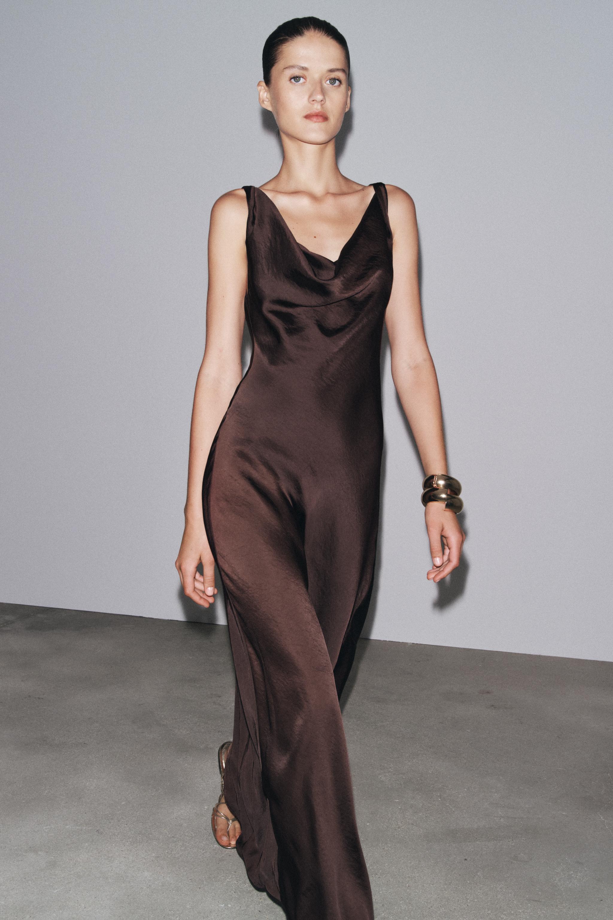 ROBE LONGUE SATINÉE ZW COLLECTION