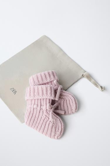 CASHMERE BOOTIES - Pink by Zara - Image 1