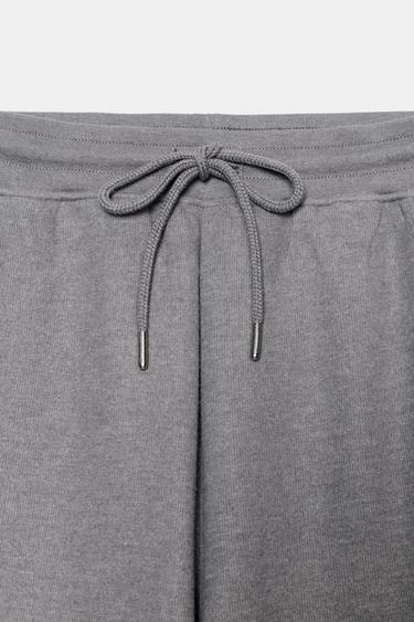 PANTALON DROIT CÔTELÉ SOFT - Gris moyen de Zara - Image 5