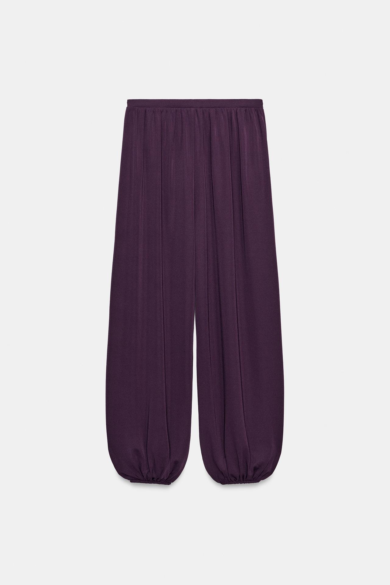 BLOOMER PANTS — Dark eggplant