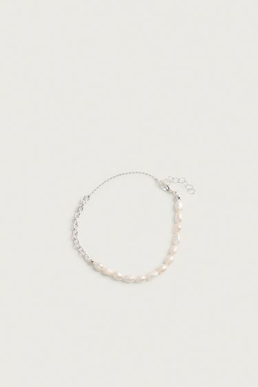 PULSERA PERLAS COMBINADAS - Plata de Zara