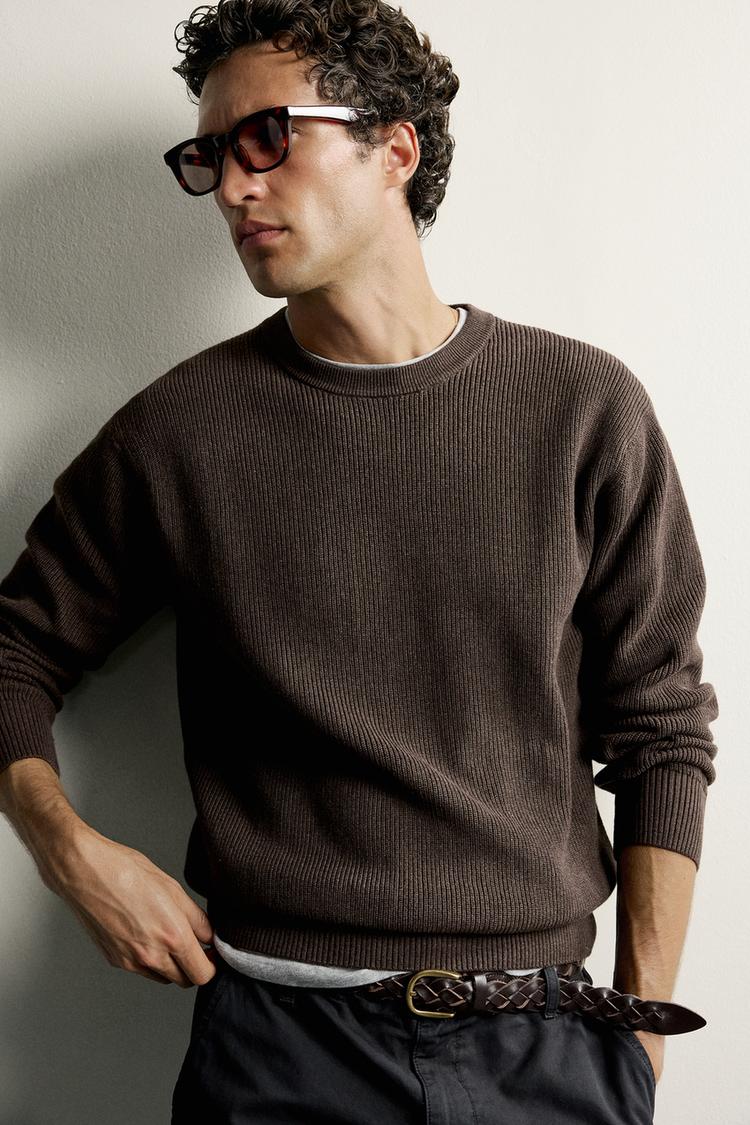 PURL KNIT REGULAR FIT JUMPER