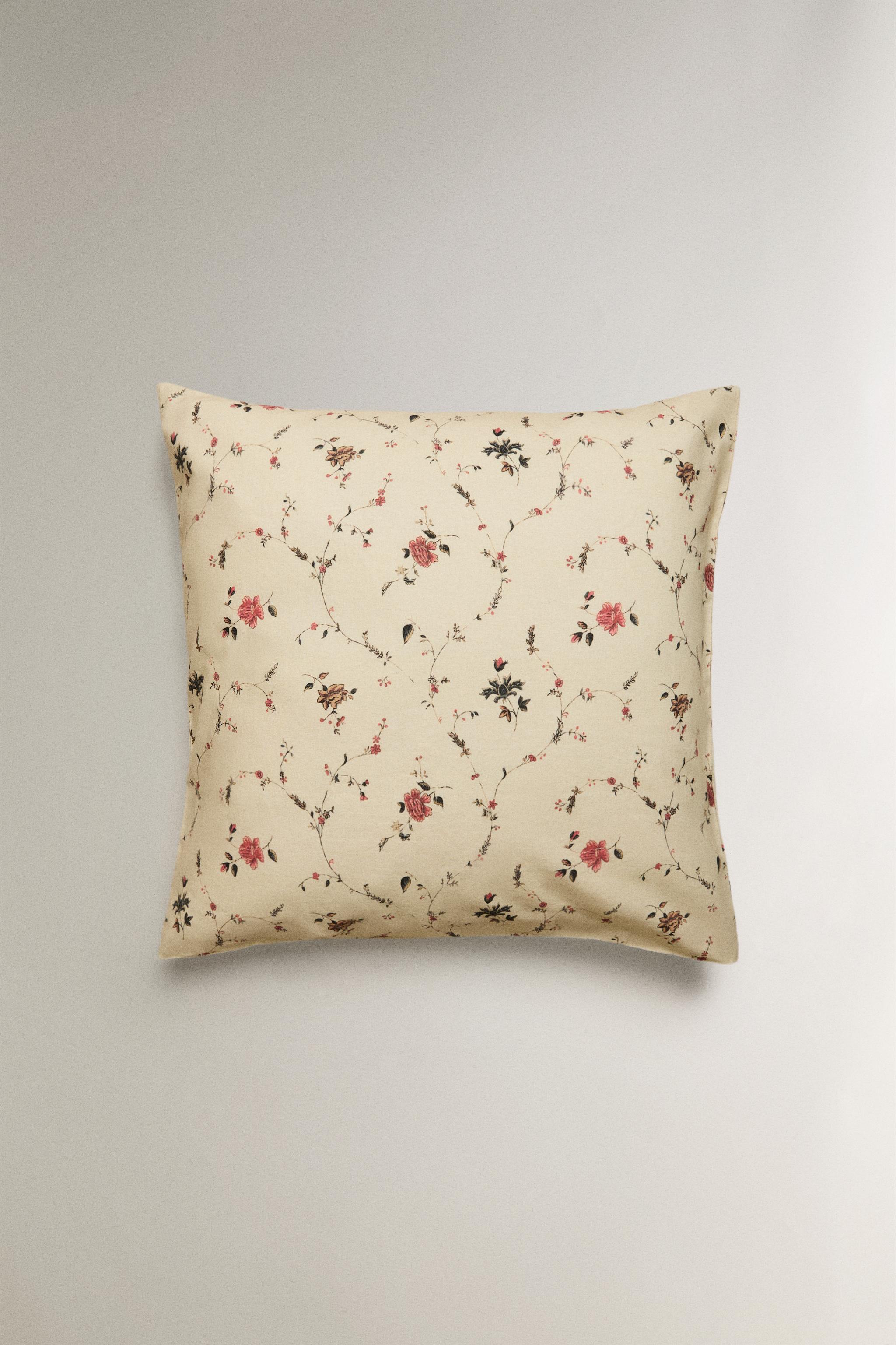 COTTON LINEN FLORAL PILLOWCASE | KATHARINE POLE