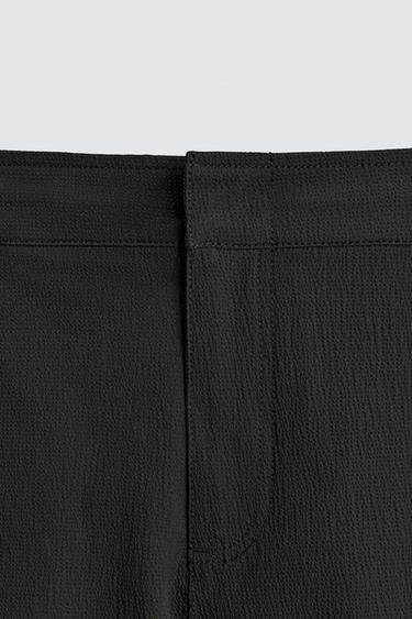 MID-STRUCTURE SWIMMING TRUNKS - Black by Zara - Image 8