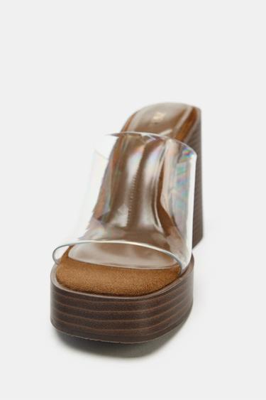 VINYL WEDGE - Brown by Zara - Image 5