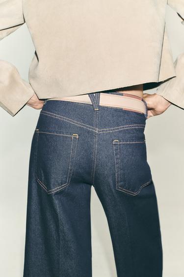 JEAN Z1975 PLI REPASSÉ À CEINTURE - Bleu de Zara - Image 4