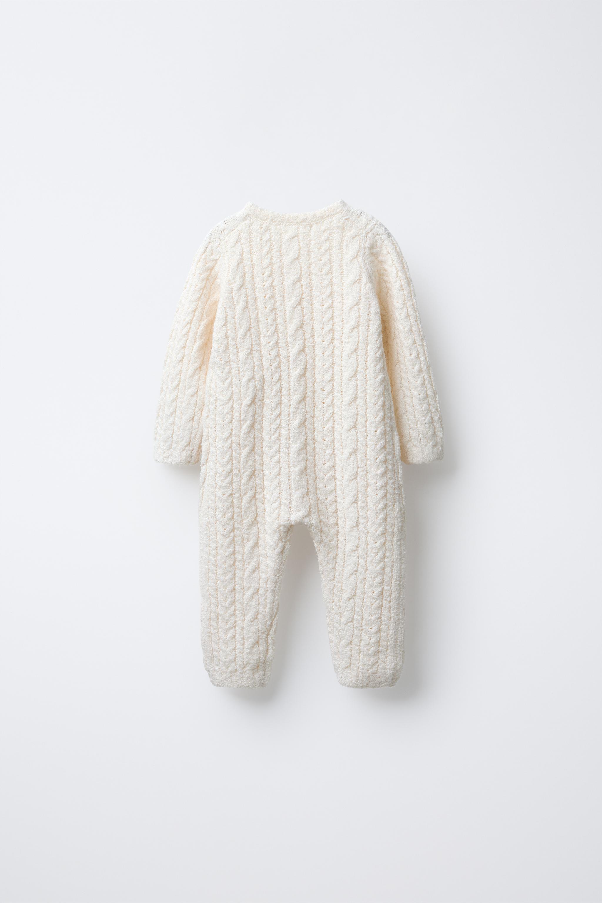 ケーブルニットジャンプスーツ - エクリュ | ZARA Japan / 日本