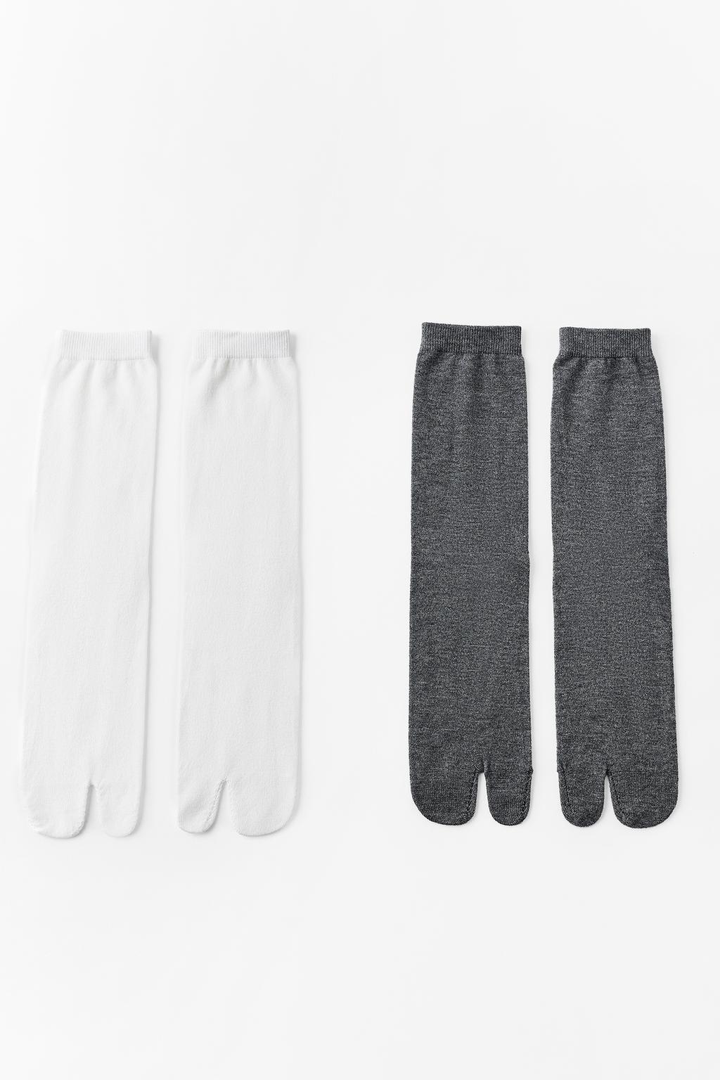 2-PACK OF WOOL BLEND TABI SOCKS