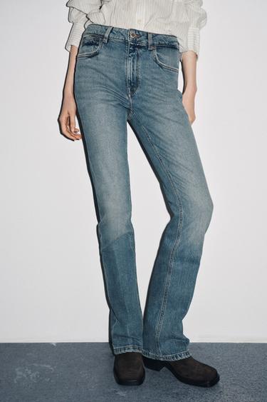 JEANS ZW COLLECTION BOOTCUT HOGE TAILLE - Blauw van Zara